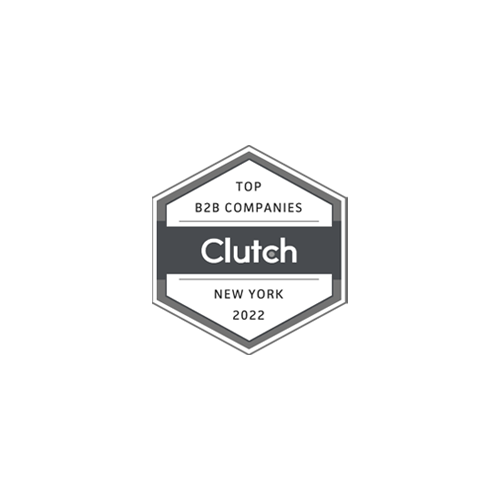 Clutch top b2b companies 2022 badge.