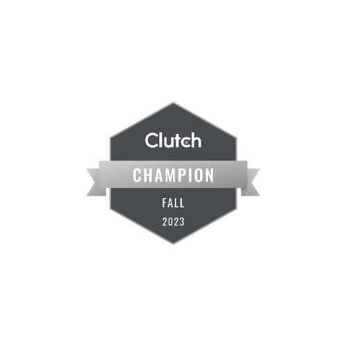 Clutch 2023 champion award.