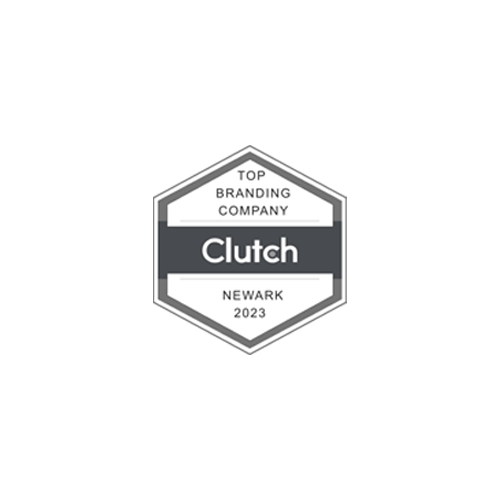 Clutch top branding company, Newark 2023 award.