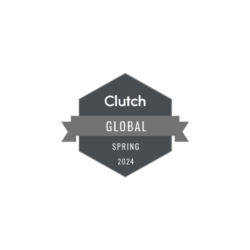 2024 Clutch award badge - global, spring.
