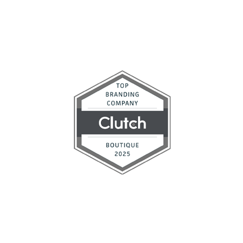2025 Clutch award badge - branding, boutique.